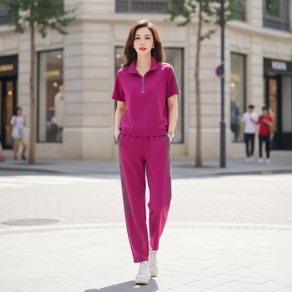 Stylish striped tracksuit