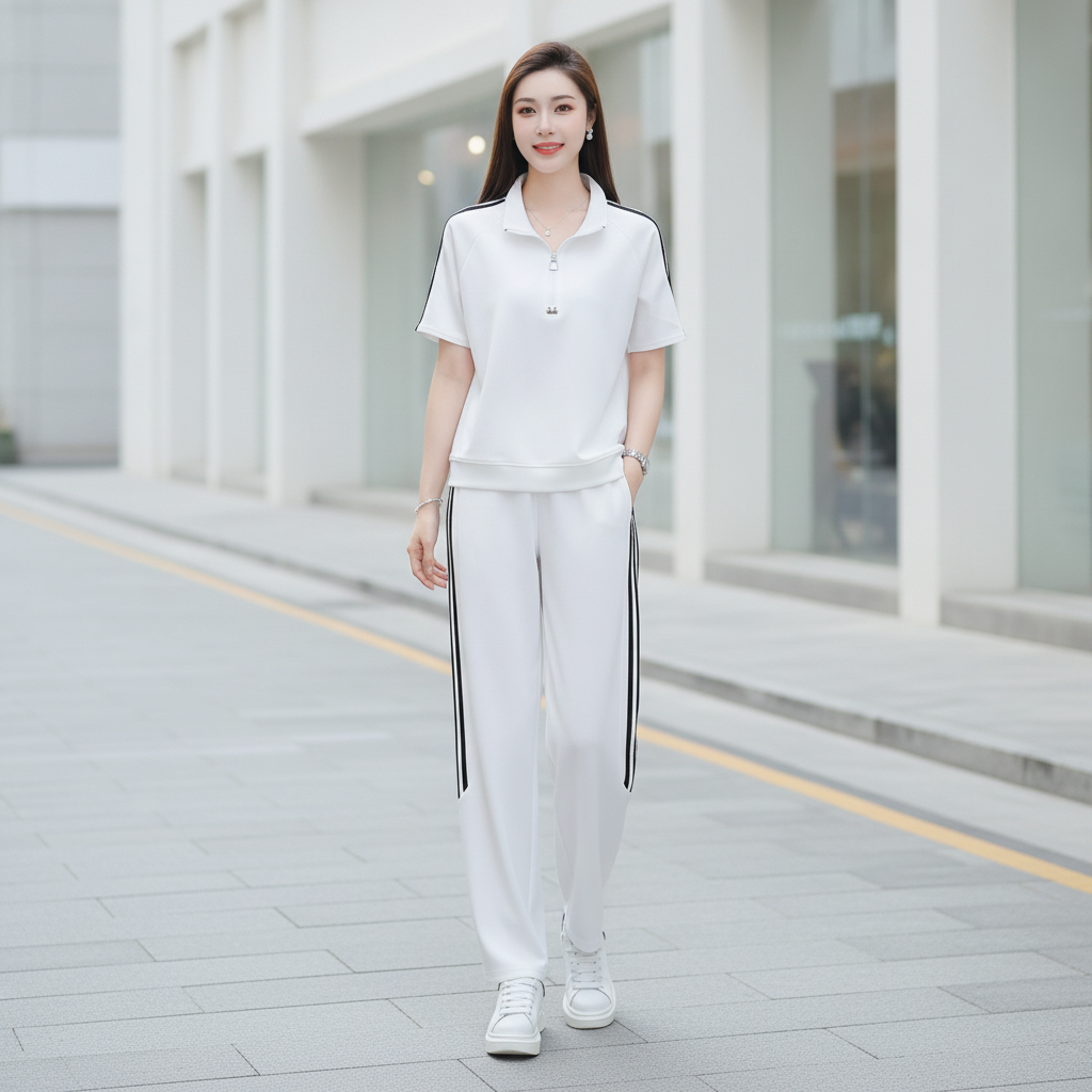 Stylish striped tracksuit