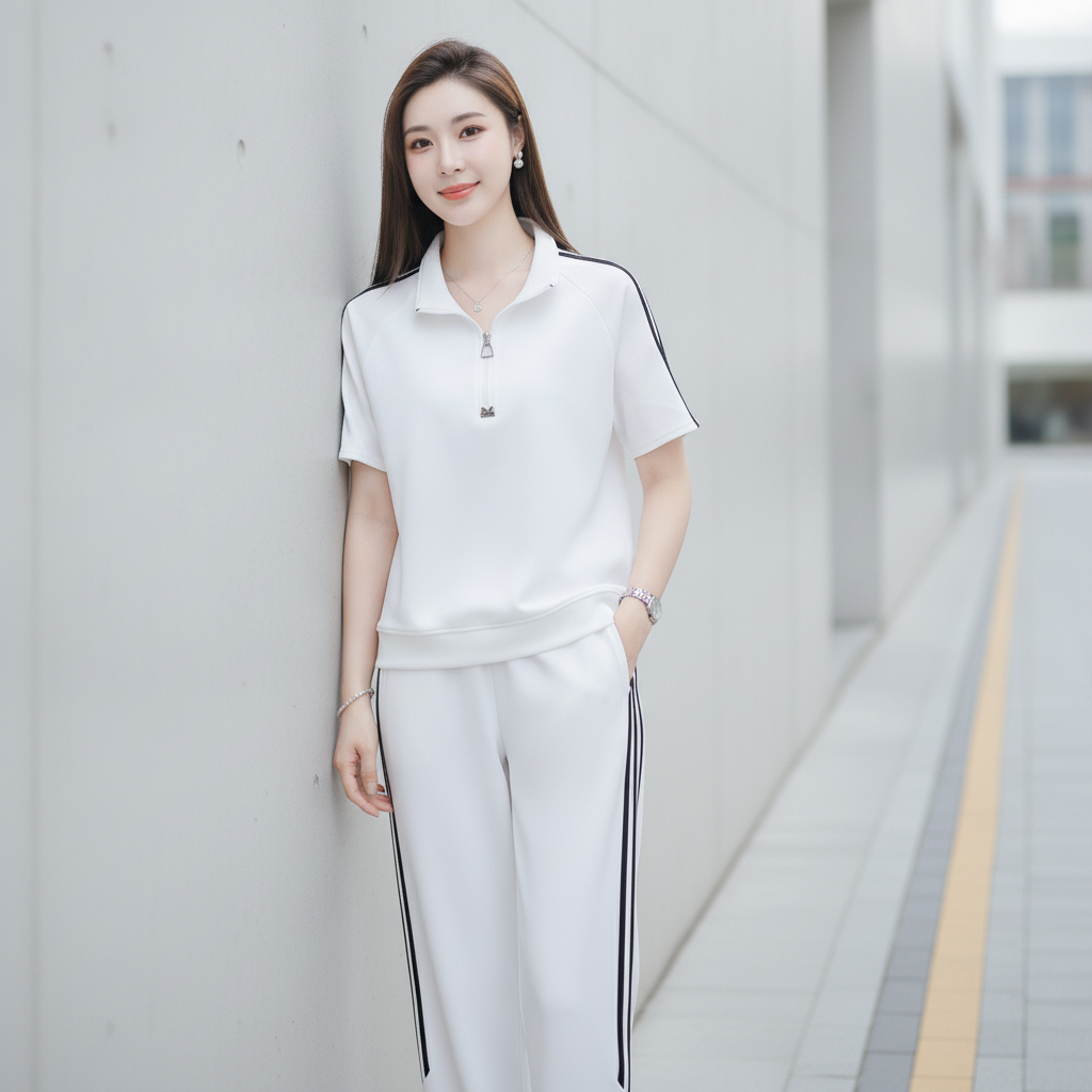 Stylish striped tracksuit