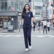 Crew-neck pullover bear-themed outfit
