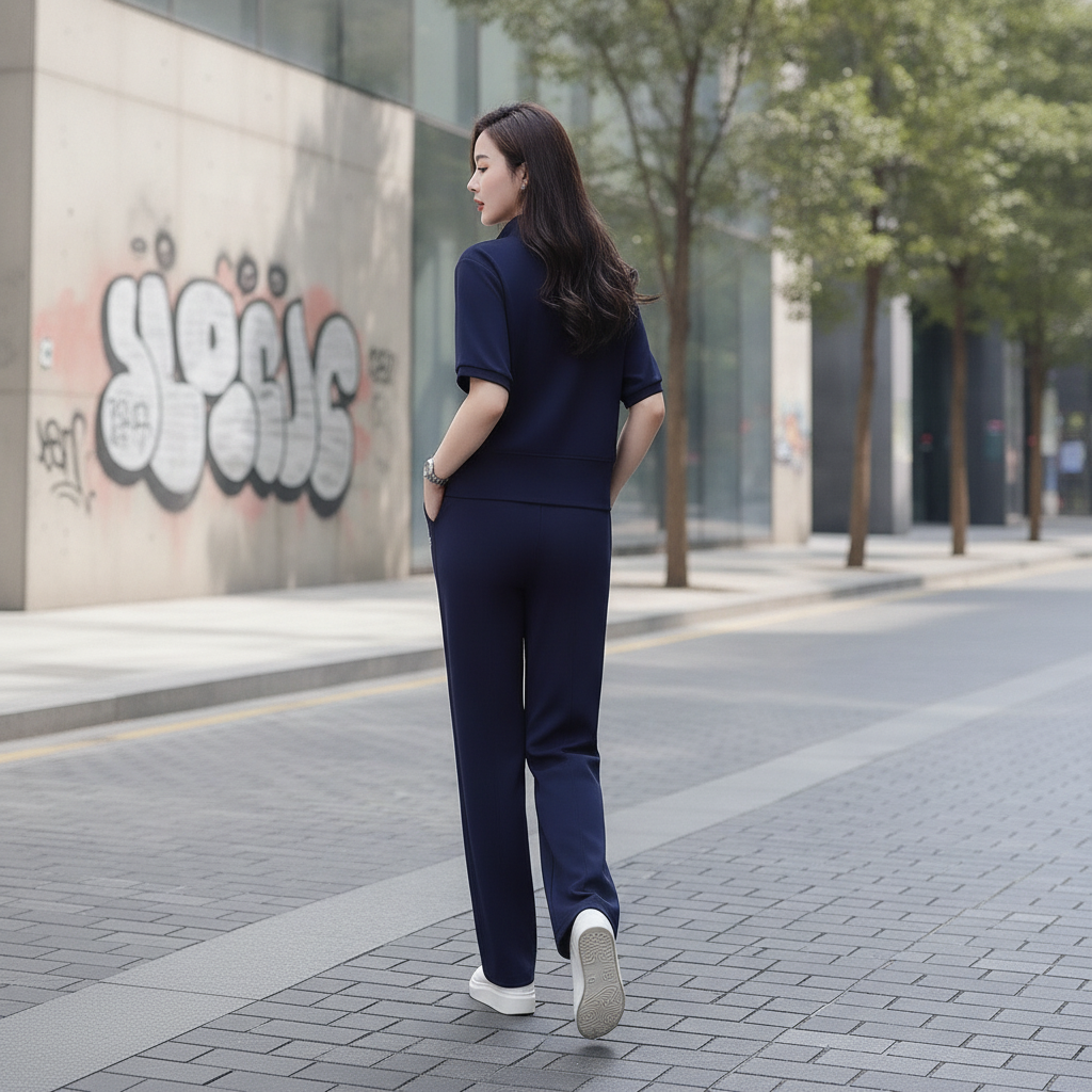 Korean-style stylish casual matching set