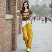 Stylish Letter-Print Matching Set
