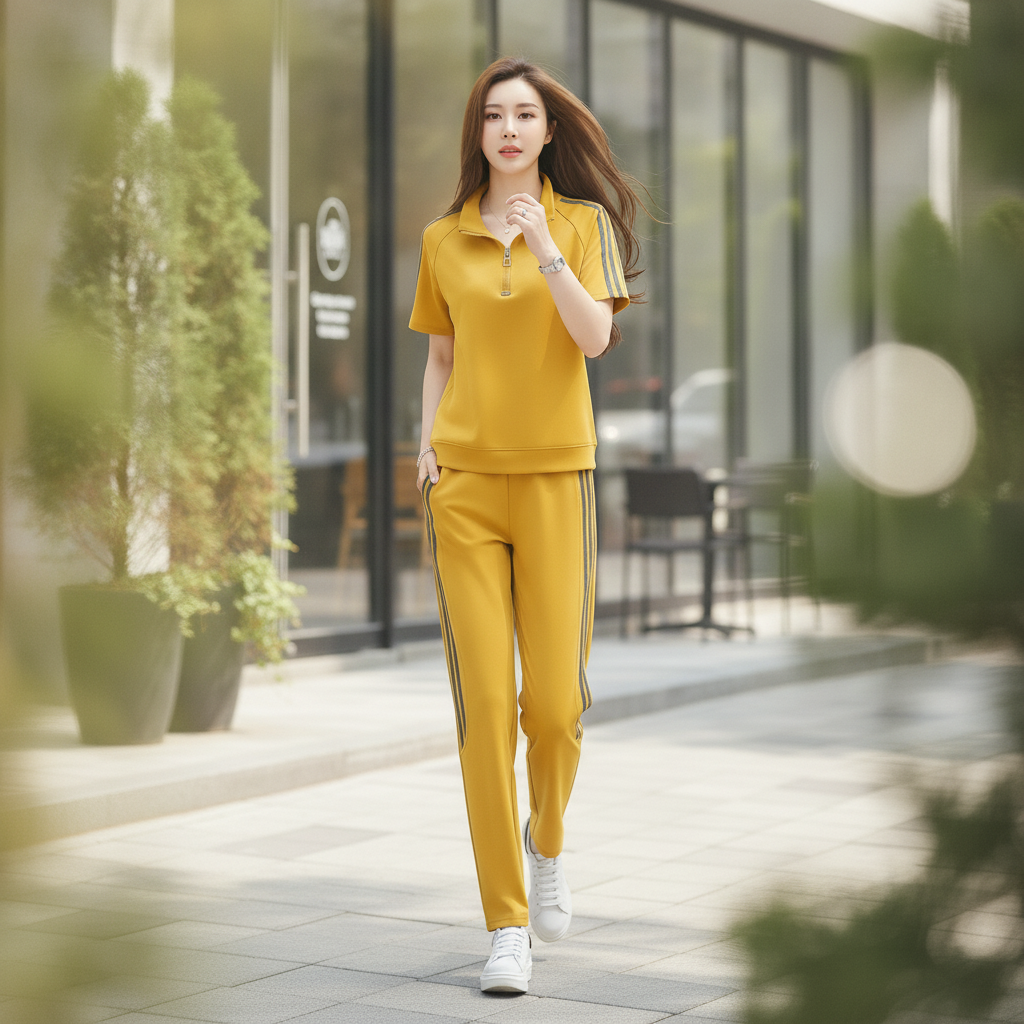 Stylish striped tracksuit